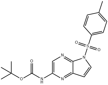 5-甲苯磺?；?5H-吡咯并[2,3-B]吡嗪-2-胺基甲酸叔丁酯